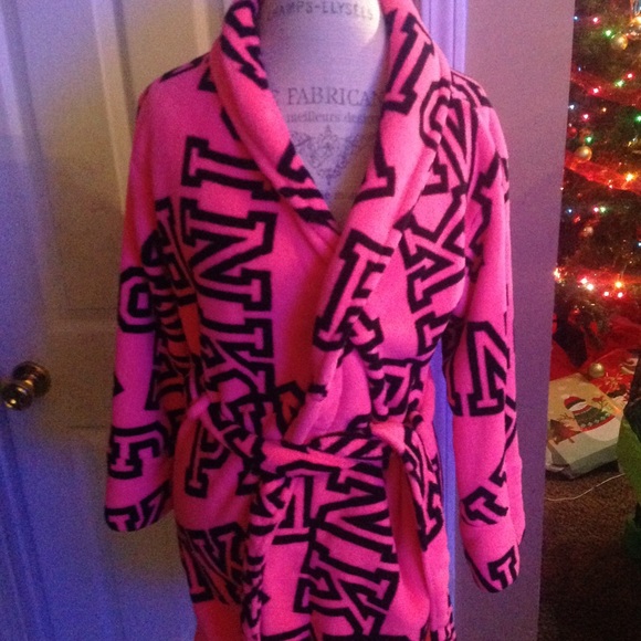 VICTORIA SECRET PINK LOGO ROBE XS-S - Picture 6 of 8